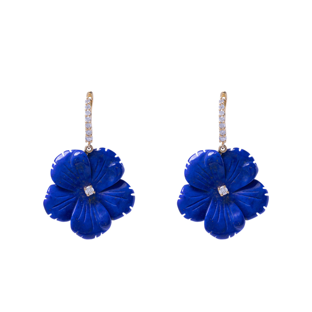 Monachelle non ti scordar di me in lapislazzuli e oro