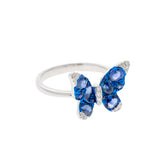 Radiosa Butterfly Ring in Sapphires and Gold
