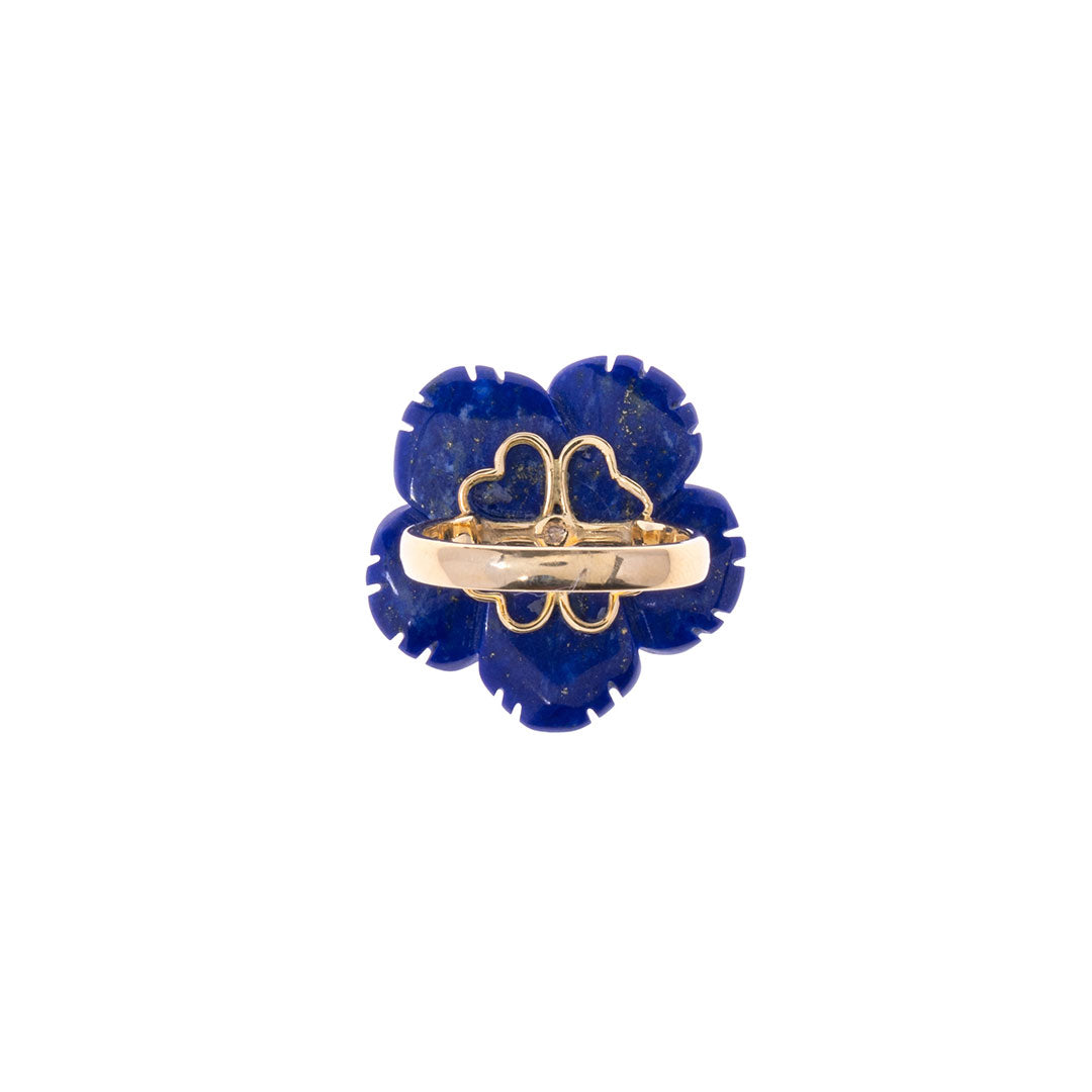 Anello fiore lapis grande