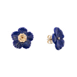 Orecchini studs non ti scordar di me in lapislazzuli