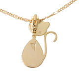 Ciondolo Milly con gatto in diaspro e argento