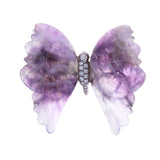 Ciondolo/spilla Preziosa con farfalla ametista e oro