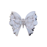 Ciondolo/spilla Preziosa con farfalla nera in oro