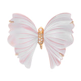 Ciondolo/spilla Preziosa con farfalla in madreperla e oro