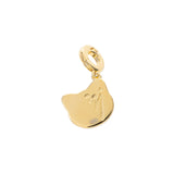 Charm Luisa in argento a forma di testa di gatto