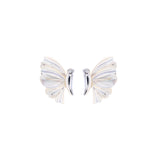 Orecchini Creativa bianchi, realizzati in argento e madreperla