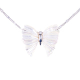Ciondolo Decisa a forma di farfalla bianca in argento