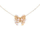 Ciondolo Creativa in oro con farfalla gialla