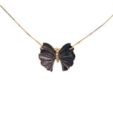 Ciondolo farfalla Creativa nera in oro