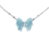 Ciondolo farfalla Creativa in amazzonite e argento