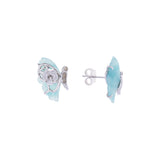 Butterfly earrings with amazonite by Creativa