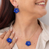 Anello fiore lapis grande
