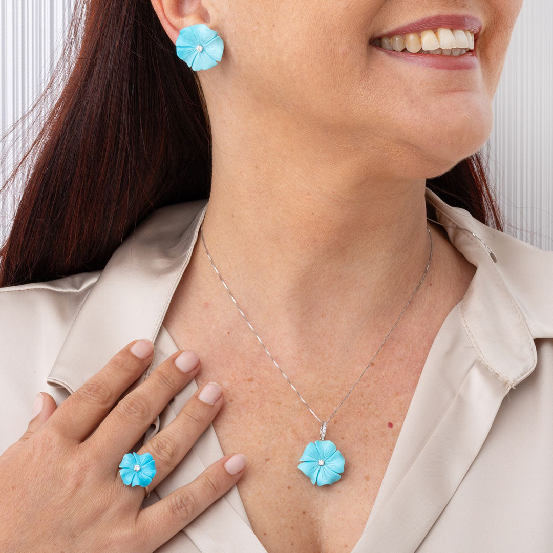 Completo-semplice-con-studs-ORO-turchese-Ortensia