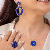 Anello Bouquet Non ti Scordar di Me in lapislazzuli e oro