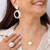 Ghirlande+Anello-Bouquet-Ciondolo-semplice-madreperla-bianca-ORO-Gelsomino