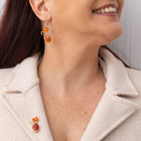 Spilla in corniola a forma di gatto Sammy