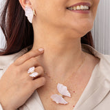 Orecchini-Ciondolo_Spilla-Preziosa-Anello-Creativa-ORO-GIALLO-e-madreperla-rosa