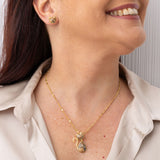 Orecchini Milly in argento a forma di gatto al lobo