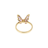 Radiosa Butterfly Ring in Pink Sapphires and Gold