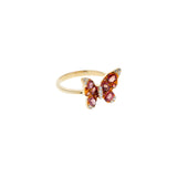 Radiosa Butterfly Ring in Orange Sapphires and Gold