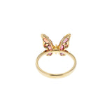 Radiosa Butterfly Ring in Orange Sapphires and Gold