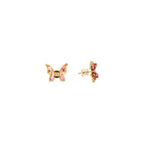 Radiosa Butterfly Earrings in Orange Sapphires and Gold